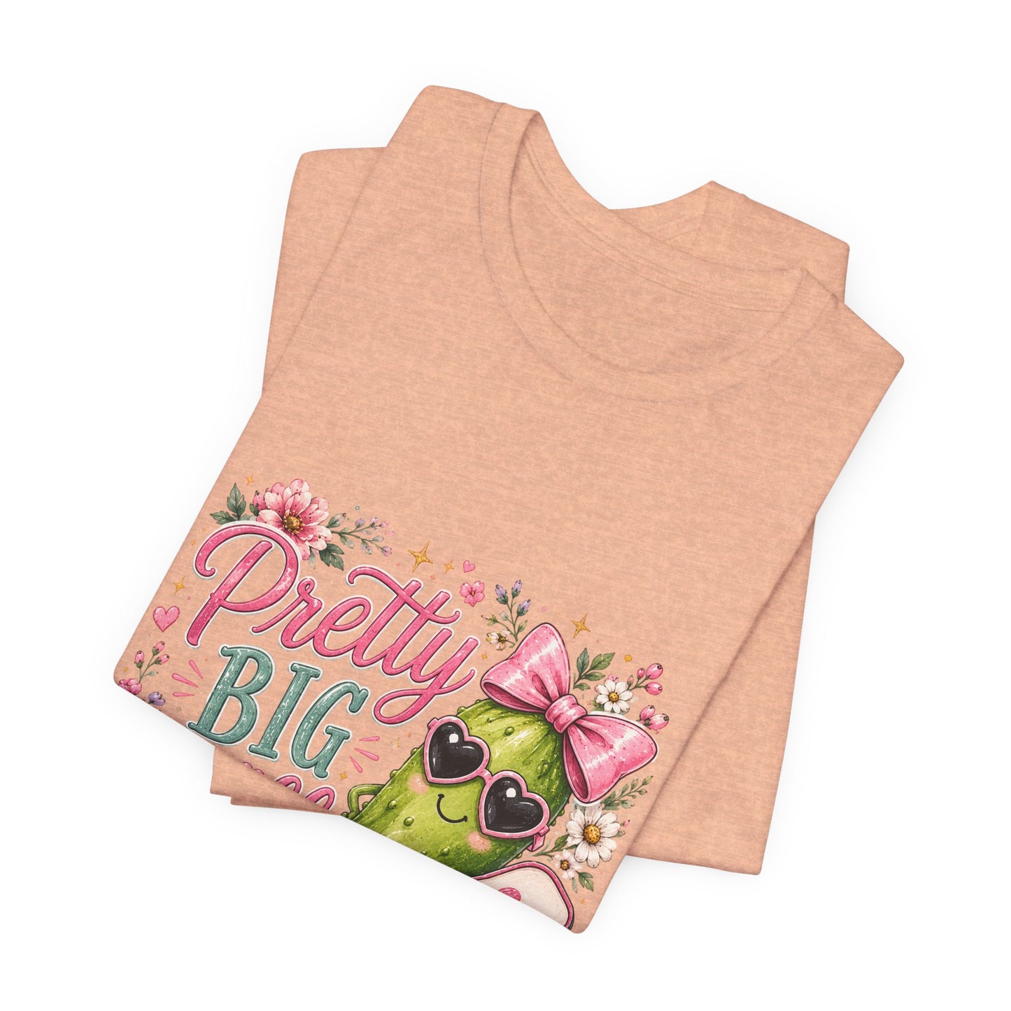Pretty Big Dill T‑Shirt — Cute Pickleball Graphic Tee with Floral Accents