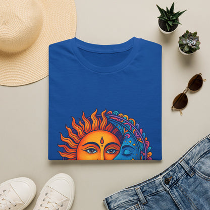 Sun and Moon Sacred Balance Indian Art T-Shirt