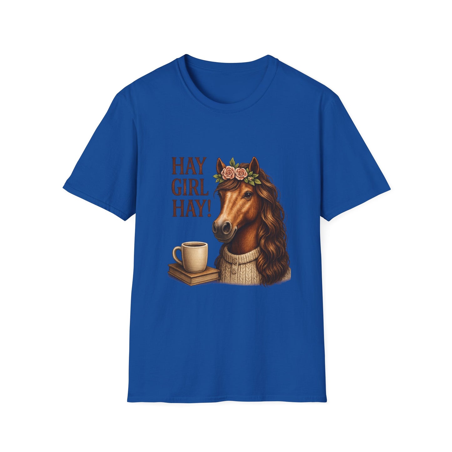 Hay Girl Hay! Horse Graphic T‑Shirt — Hay Girl Hay Funny Horse