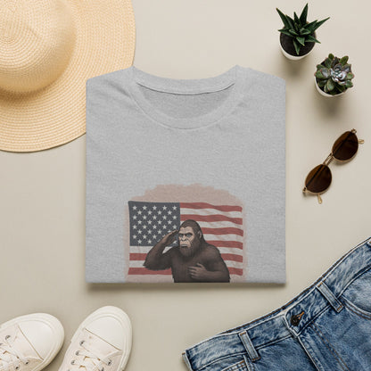 One Nation Under Squatch Funny Patriotic Bigfoot T-Shirt