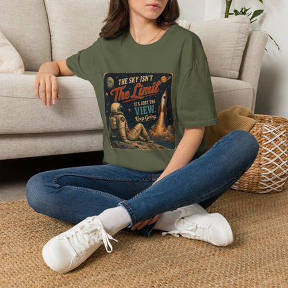 T-Shirt — "The Sky Isn't The Limit" Vintage Space Retro Graphic Tee