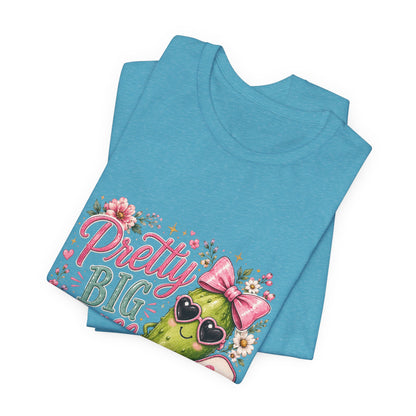 Pretty Big Dill T‑Shirt — Cute Pickleball Graphic Tee with Floral Accents
