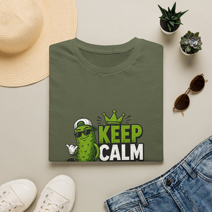 Keep Calm and Don't Be a Dickle Funny Pickleball T-Shirt