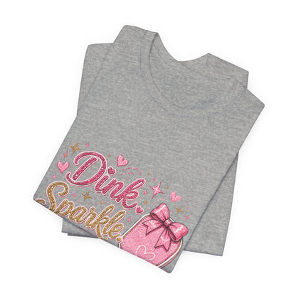 Dink Sparkle Repeat Funny Pickleball T-Shirt