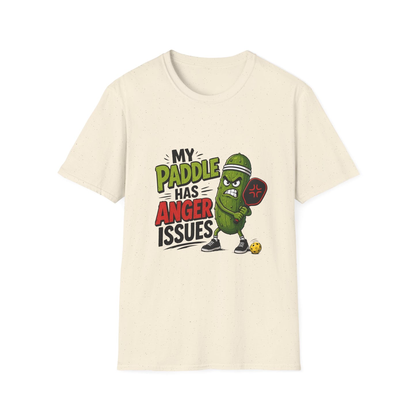 Pickle Paddle T‑Shirt — "My Paddle Has Anger Issues" Funny Pickleball Tee