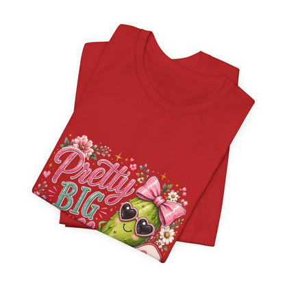 Pretty Big Dill T‑Shirt — Cute Pickleball Graphic Tee with Floral Accents