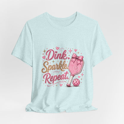 Dink Sparkle Repeat Funny Pickleball T-Shirt
