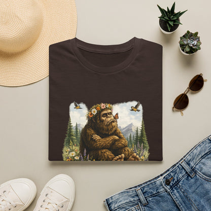 I Am Unhappy Because Reasons Funny Bigfoot T-Shirt