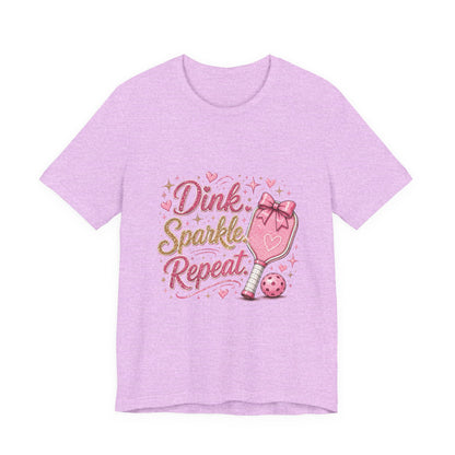 Dink Sparkle Repeat Funny Pickleball T-Shirt