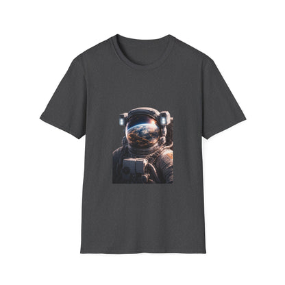 Earth From Space Astronaut Helmet T-Shirt