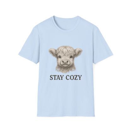 Stay Cozy Cute Highland Cow T-Shirt