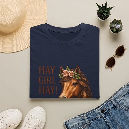 Hay Girl Hay! Horse Graphic T‑Shirt — Hay Girl Hay Funny Horse