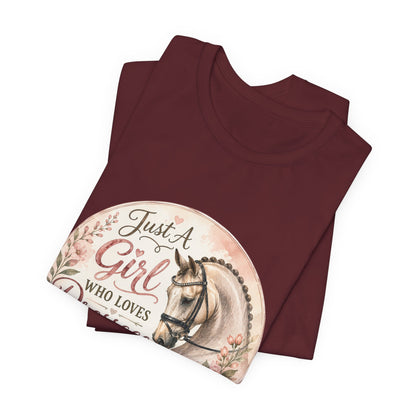 Just A Girl Who Loves Dressage Equestrian T-Shirt