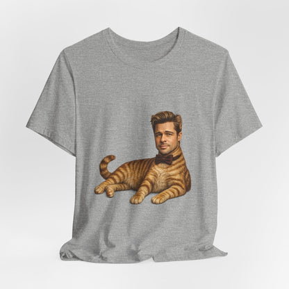 Brad Pitt Cat Parody T-Shirt