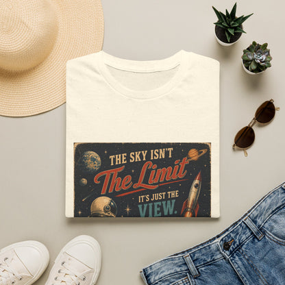 T-Shirt — "The Sky Isn't The Limit" Vintage Space Retro Graphic Tee