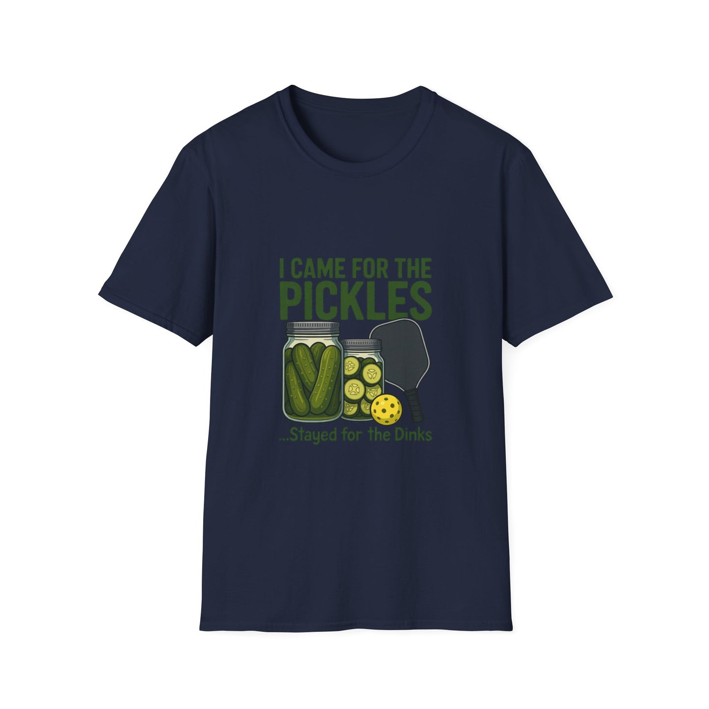 I Came for the Pickles Stayed for the Dinks Funny Pickleball T-Shirt