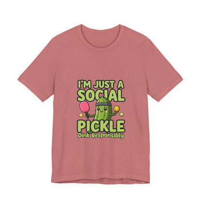 Social Pickle Tee — "I'm Just a Social Pickle" Funny Graphic T-Shirt