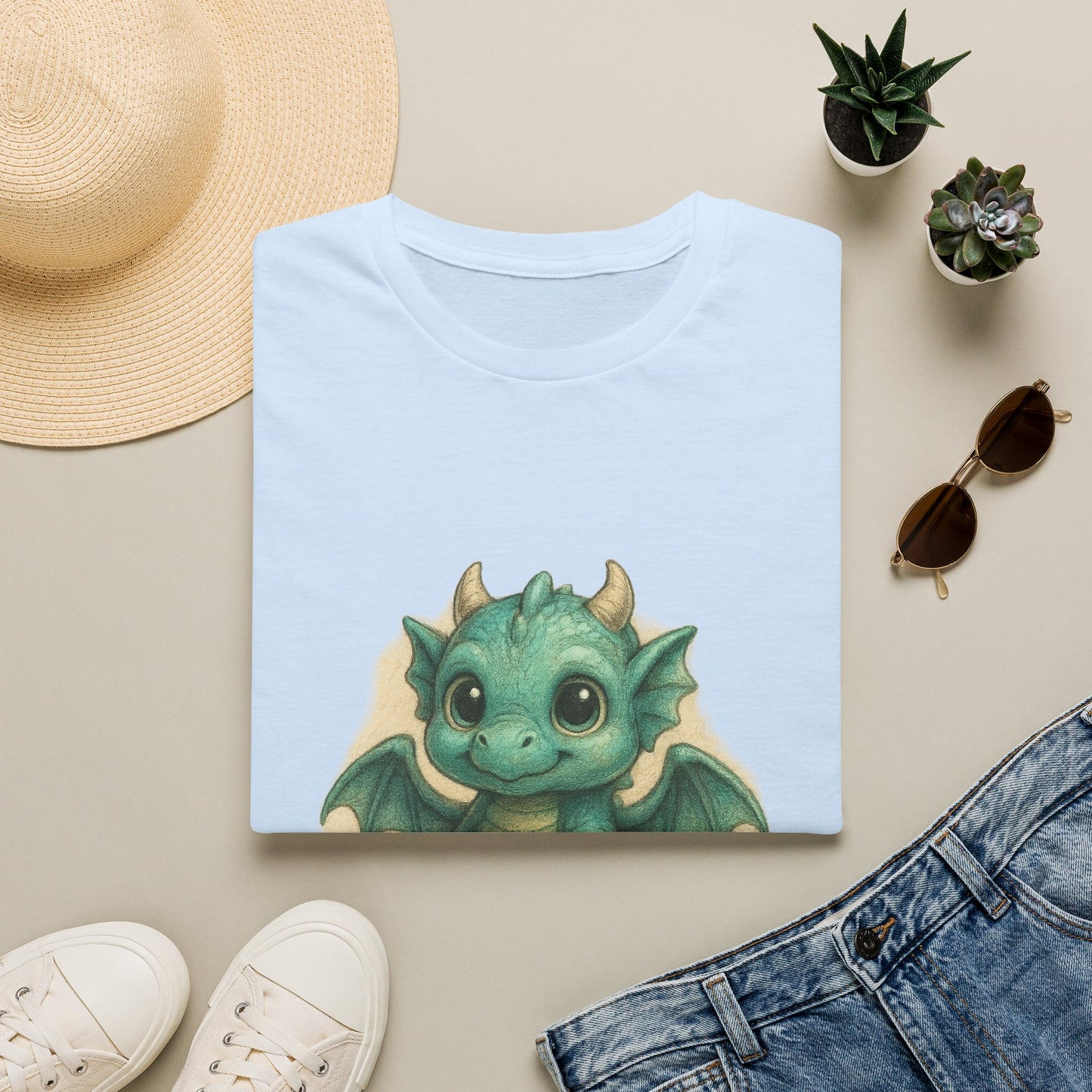 Cute Baby Dragon Hatching Egg T-Shirt