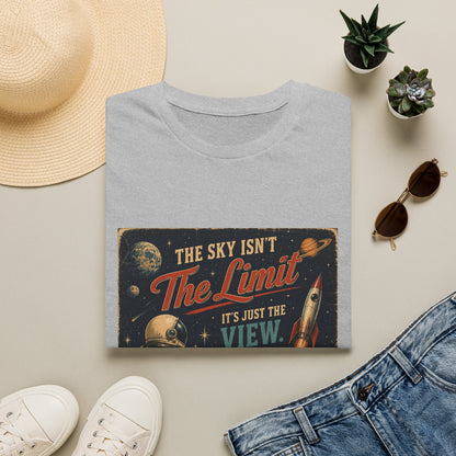 T-Shirt — "The Sky Isn't The Limit" Vintage Space Retro Graphic Tee