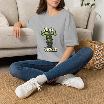 Anti Social Pickle T-Shirt — Funny Grumpy Pickleball Graphic Tee