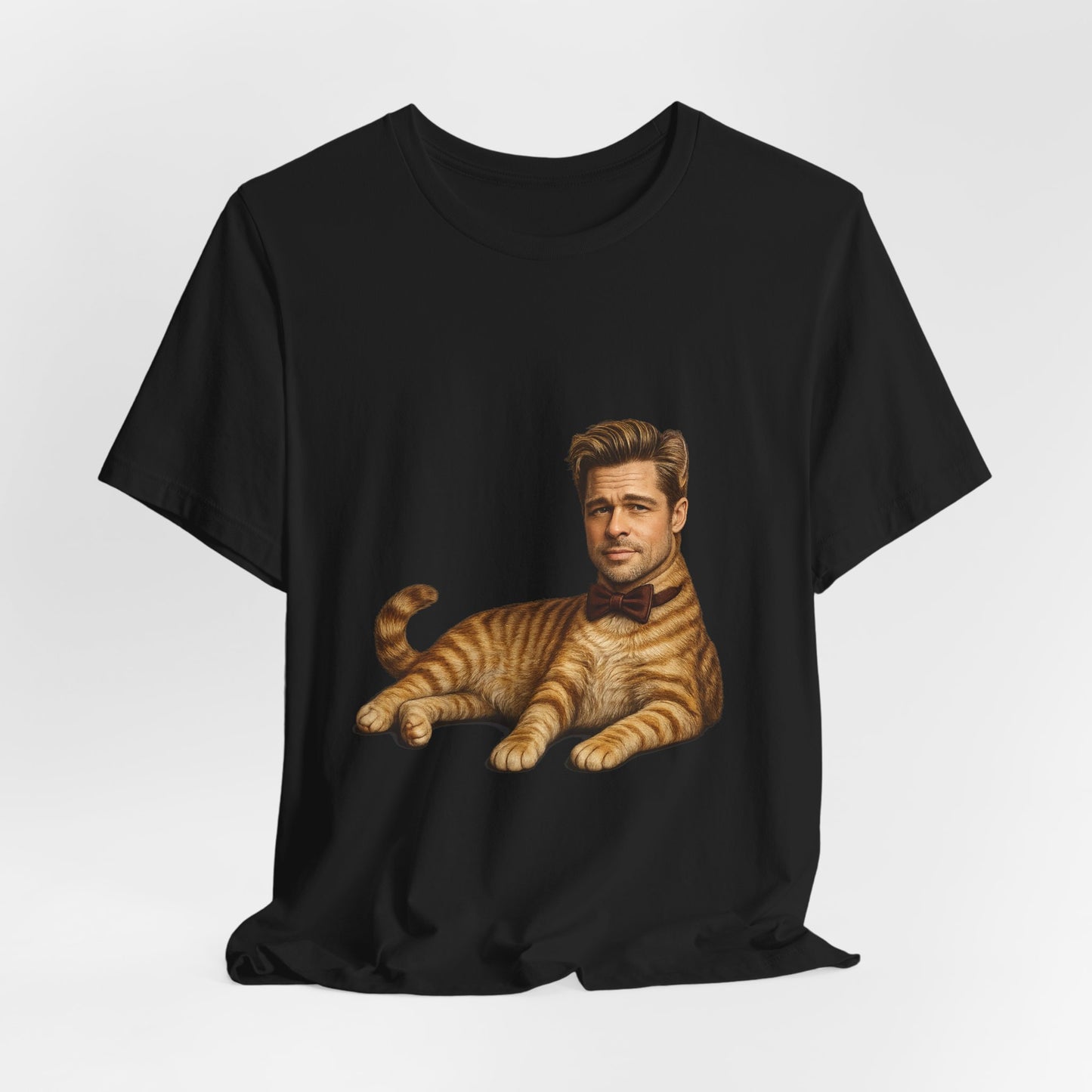 Brad Pitt Cat Parody T-Shirt