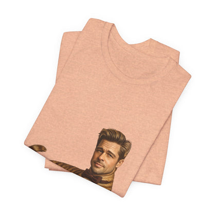 Brad Pitt Cat Parody T-Shirt