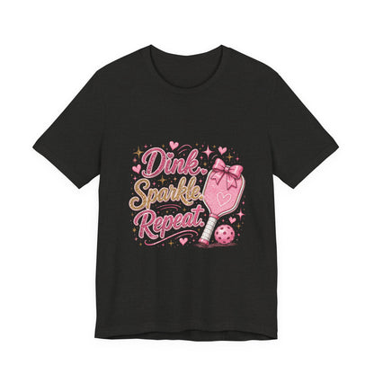 Dink Sparkle Repeat Funny Pickleball T-Shirt