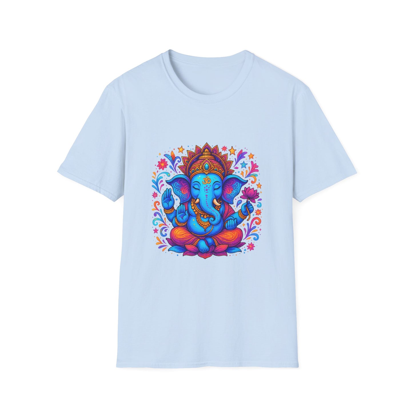 Vibrant Ganesha Hindu God Colorful T-Shirt