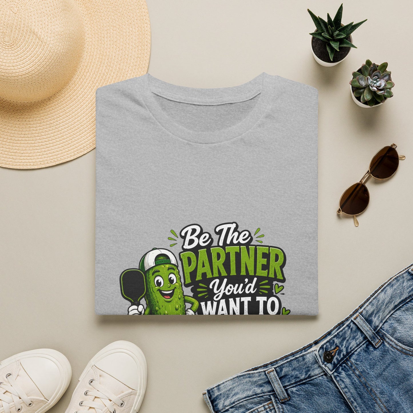 Pickle Partner T‑Shirt — “Be The Partner You’d Want To Play With” Funny Gaming/Board Game Tee