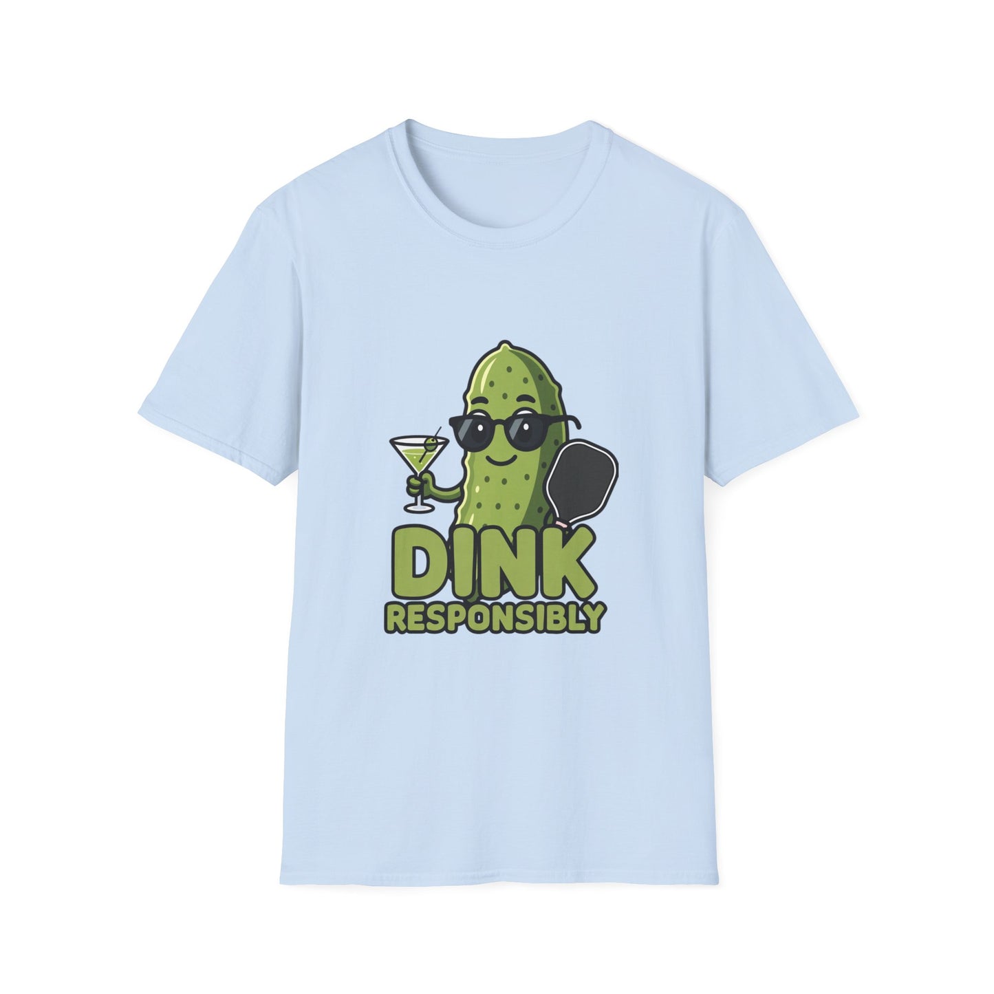 Dink Responsibly Funny Pickleball T-Shirt