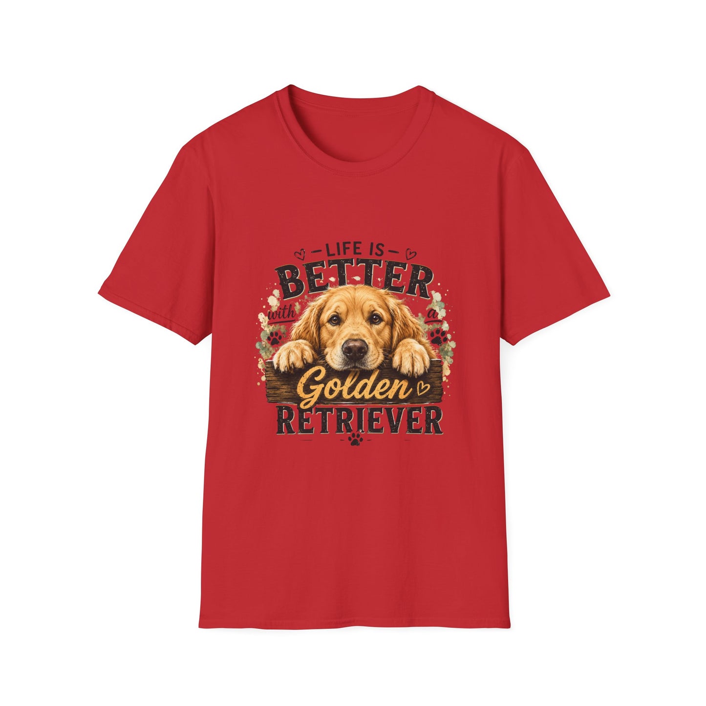 Life Is Better With a Golden Retriever T-Shirt