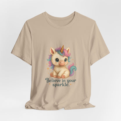 Believe in Your Sparkle Cute Unicorn T-Shirt