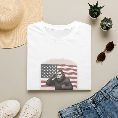 One Nation Under Squatch Funny Patriotic Bigfoot T-Shirt
