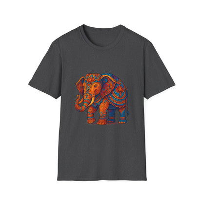 Vibrant Mandala Elephant Indian Art T-Shirt