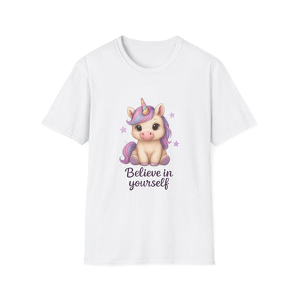 Believe in Yourself Cute Unicorn T-Shirt