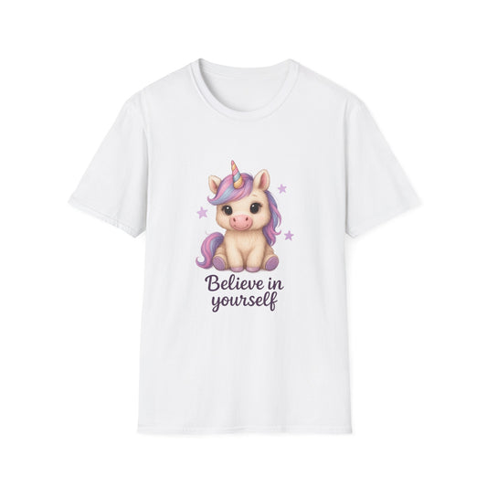 Believe in Yourself Cute Unicorn T-Shirt