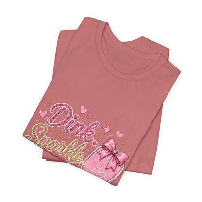 Dink Sparkle Repeat Funny Pickleball T-Shirt
