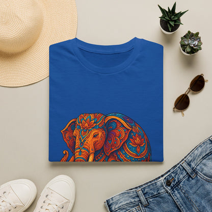 Vibrant Mandala Elephant Indian Art T-Shirt