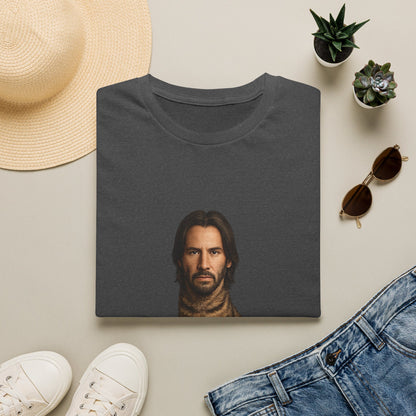 Keanu Reeves Cat Parody — Surreal Celebrity-Style Cat Portrait Shirt