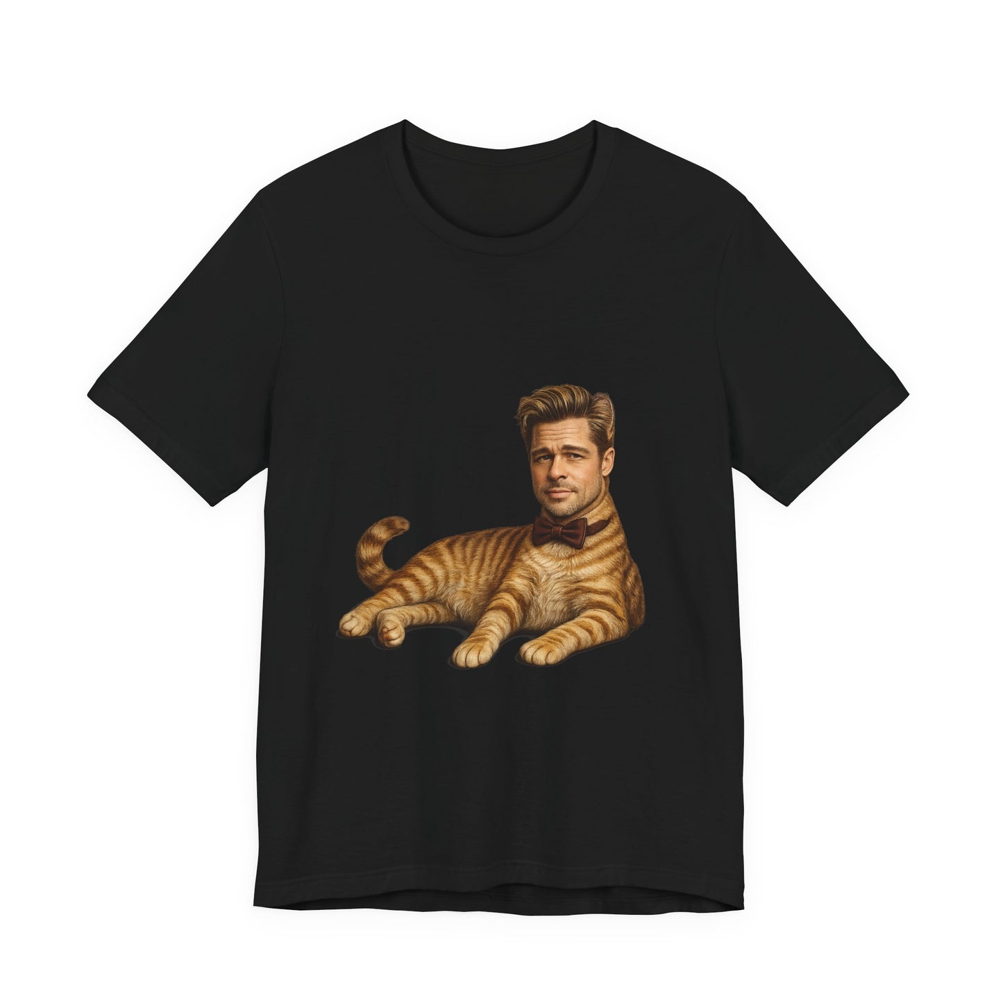 Brad Pitt Cat Parody T-Shirt