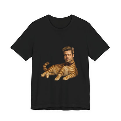 Brad Pitt Cat Parody T-Shirt