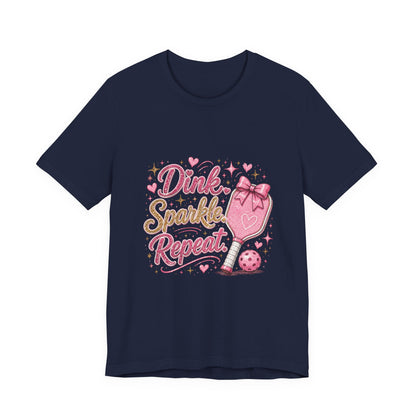 Dink Sparkle Repeat Funny Pickleball T-Shirt