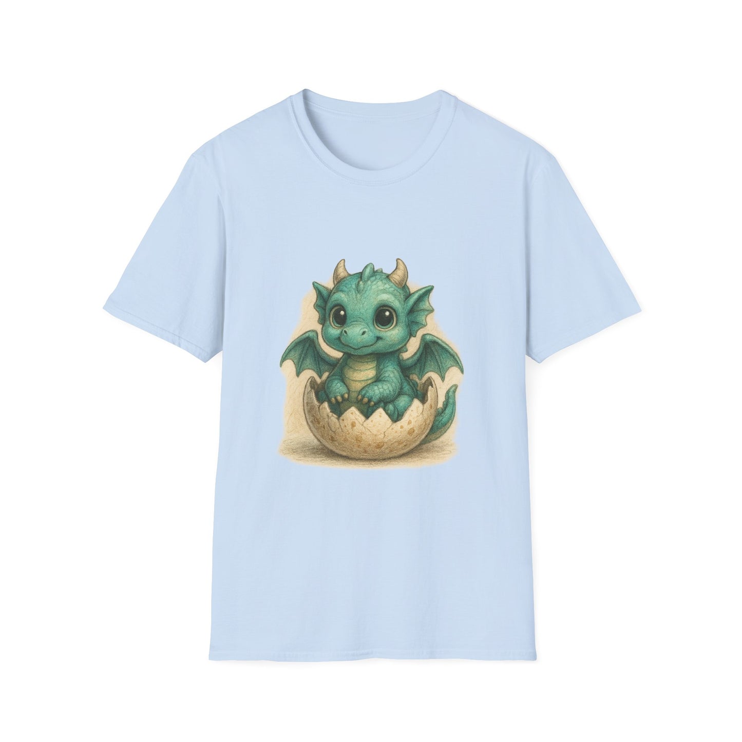 Cute Baby Dragon Hatching Egg T-Shirt