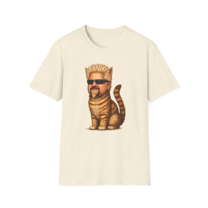Guy Fieri Cat Funny Parody T-Shirt