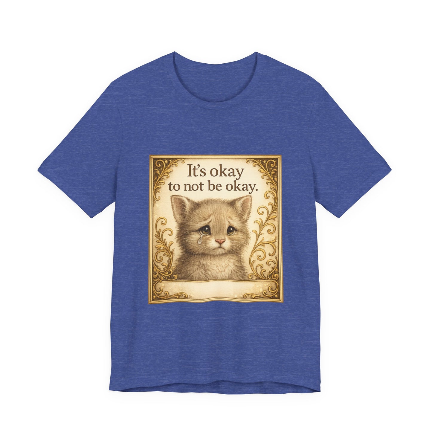 It's Okay To Not Be Okay Kitten Mental Health T-Shirt