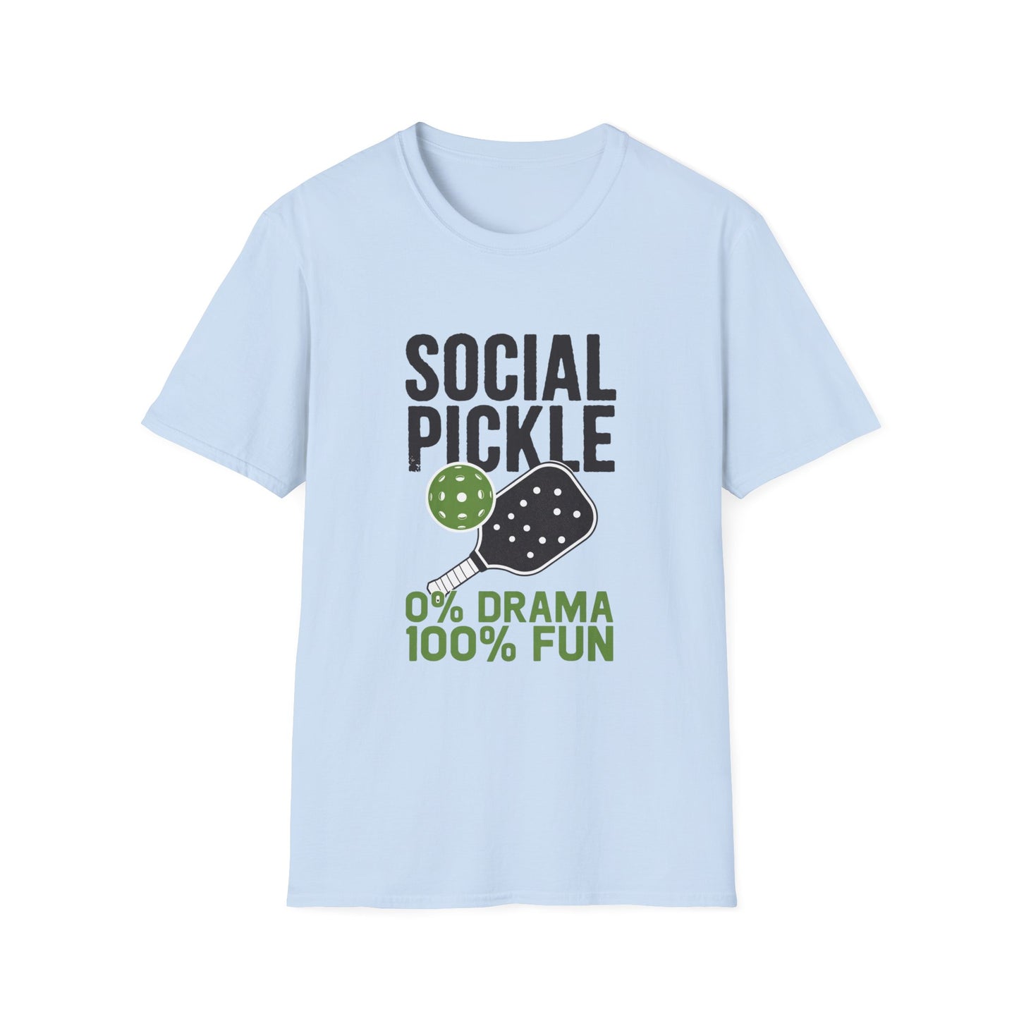 0% Drama 100% Fun Pickleball T-Shirt