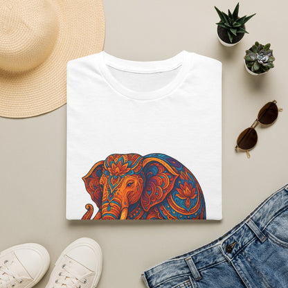 Vibrant Mandala Elephant Indian Art T-Shirt