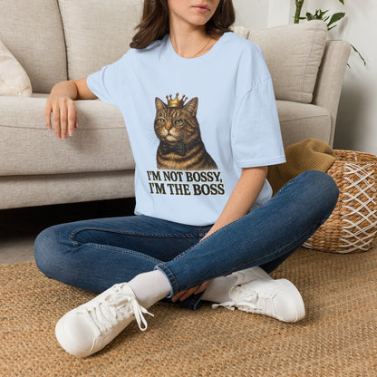 Cat Crown T‑Shirt — "I’m Not Bossy, I’m The Boss" Graphic Tee