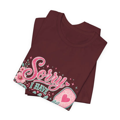 Sorry I Have Pickleball Tee — Cute Floral Pickleball T‑Shirt for Players