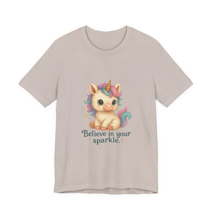 Believe in Your Sparkle Cute Unicorn T-Shirt